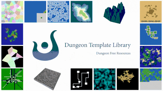 Preview of DungeonTemplateLibrary (Godot)